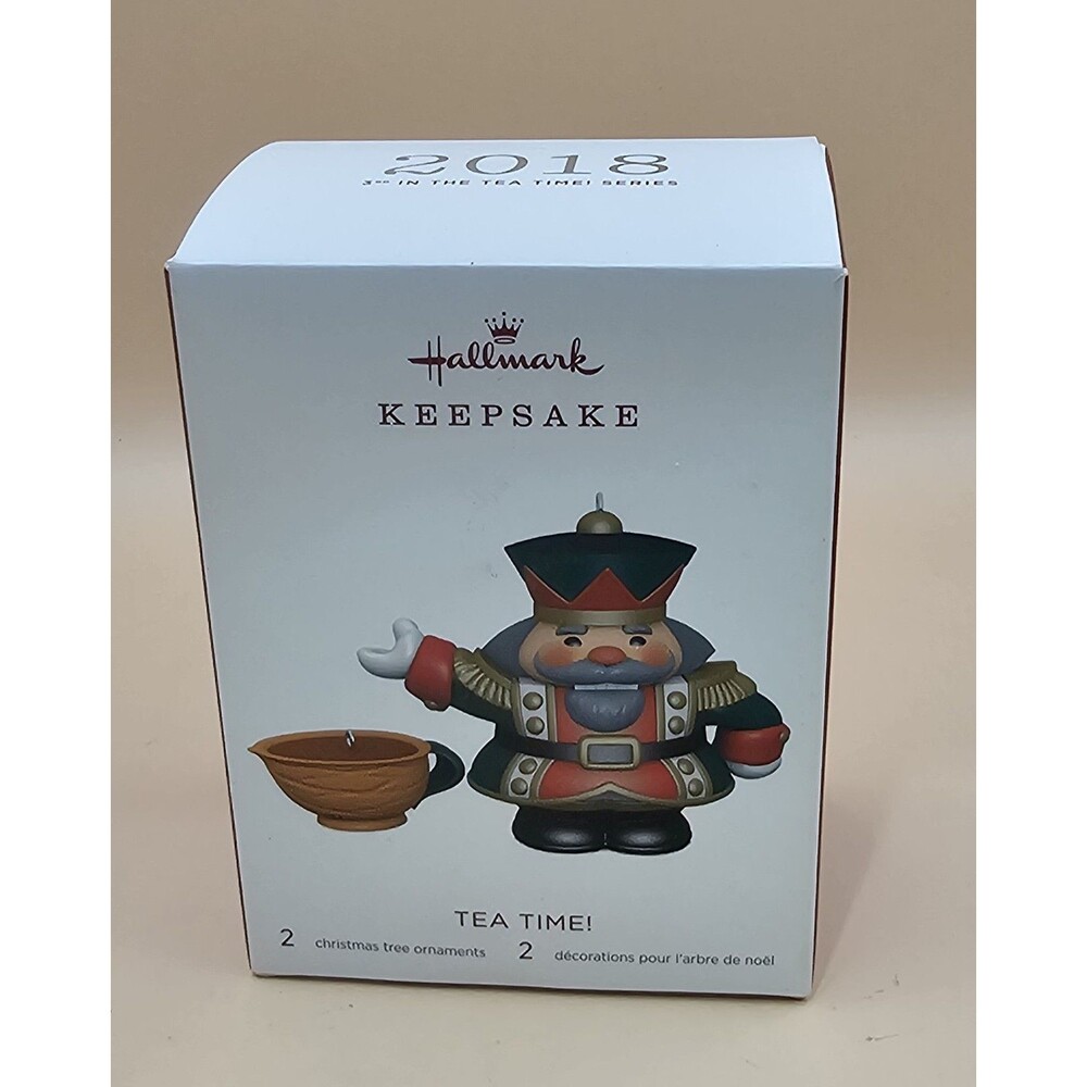 NIB 2018 HALLMARK KEEPSAKE CHRISTMAS ORNAMENT TEA TIME 3rd IN THE SERIES NEW